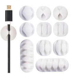 ORGANIZADOR DE CABLES | Blanco y Negro