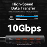 Hub USB 3.2 VENTION | 5 en 1 | 4 PUERTOS USB 3.0 | 01 PUERTO USB C | 10 Gbps