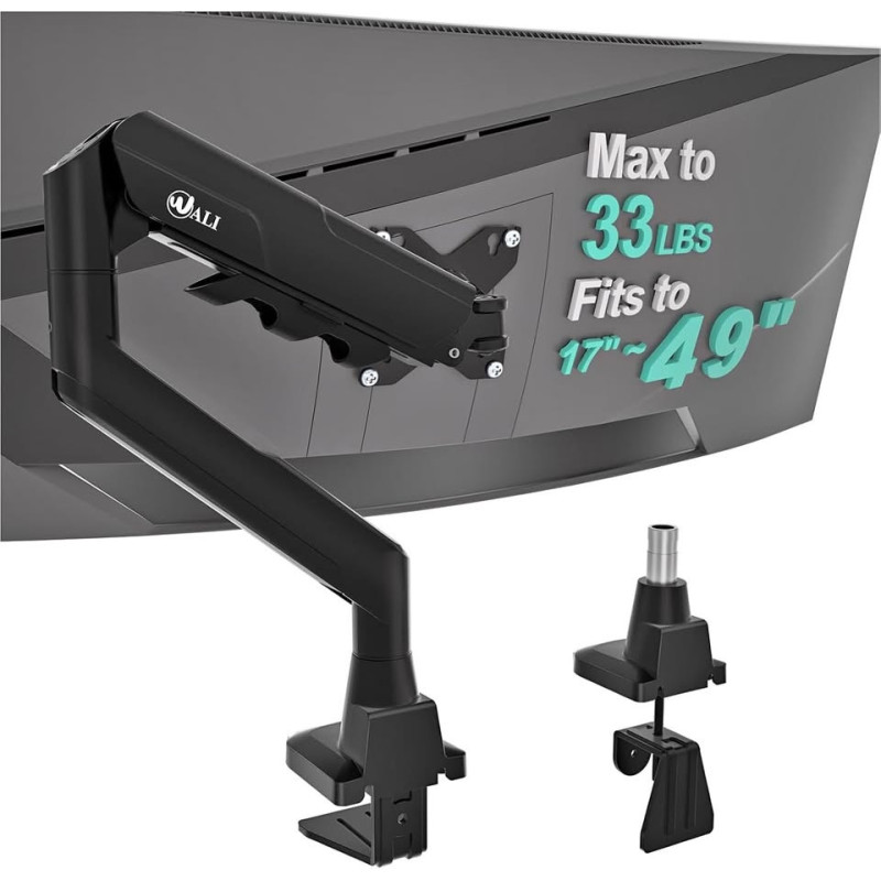 SOPORTE HIDRALICO | PARA MONITOR PLANO/CURVO Desde 17' hasta 49