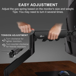 SOPORTE HIDRALICO | PARA MONITOR PLANO/CURVO Desde 17' hasta 49