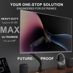 SOPORTE HIDRALICO | PARA MONITOR PLANO/CURVO Desde 17' hasta 49