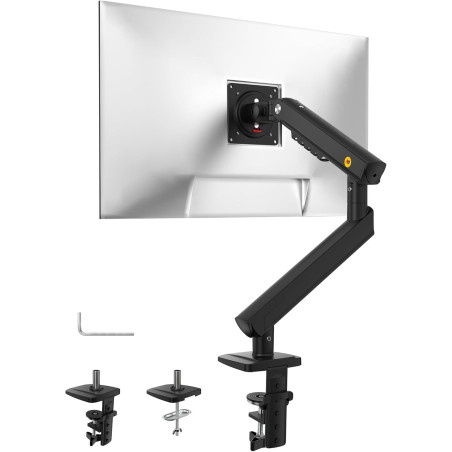 SOPORTE HIDRALICO NB | PARA MONITOR PLANO | desde 17' hasta 32' | para MONITOR de Escritorio | NEGRO PLOMO