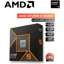 PROCESADOR AMD RYZEN 5 9600X 3.90 / 5.40 GHZ | 32MB L3 CACHE, 6-CORES | 4NM | TDP: 65W