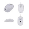 MOUSE OPTICO TEROS TE-1225S | CONEXION USB | BLANCO