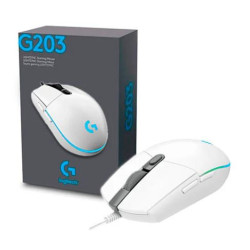 MOUSE LOGITECH G G203 LIGHTSYNC RGB 8000 DPI | USB | WHITE |