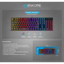 TECLADO MECANICO ENKORE PATRIOT ENK 1013 | RGB