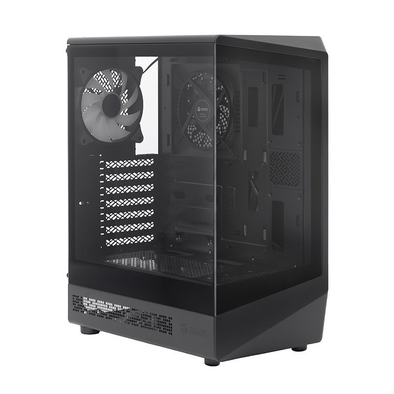 CASE GAMER TEROS TE-1321G | MID TOWER | USB 3.0 / USB 2.0 | AUDIO | VENTILADOR ARGB | NEGRO