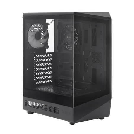 CASE GAMER TEROS TE-1321G | MID TOWER | USB 3.0 / USB 2.0 | AUDIO | VENTILADOR ARGB | NEGRO