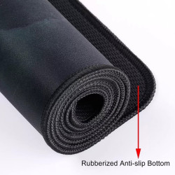 MOUSEPAD NEGRO | ANTIDESLIZANTE | BORDES COSIDOS | 30x80cm | 40x90cm