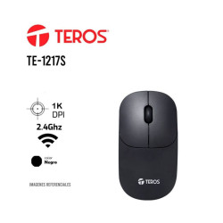 MOUSE INALAMBRICO TEROS TE-1217S | 3 BOTONES | DPI 1000 |