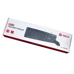 Kit Teclado y Mouse Teros TE4062N, USB, acabado elegante