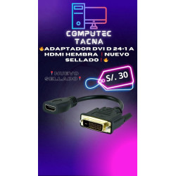 Adaptador DVI D 24+1 a HDMI hembra
