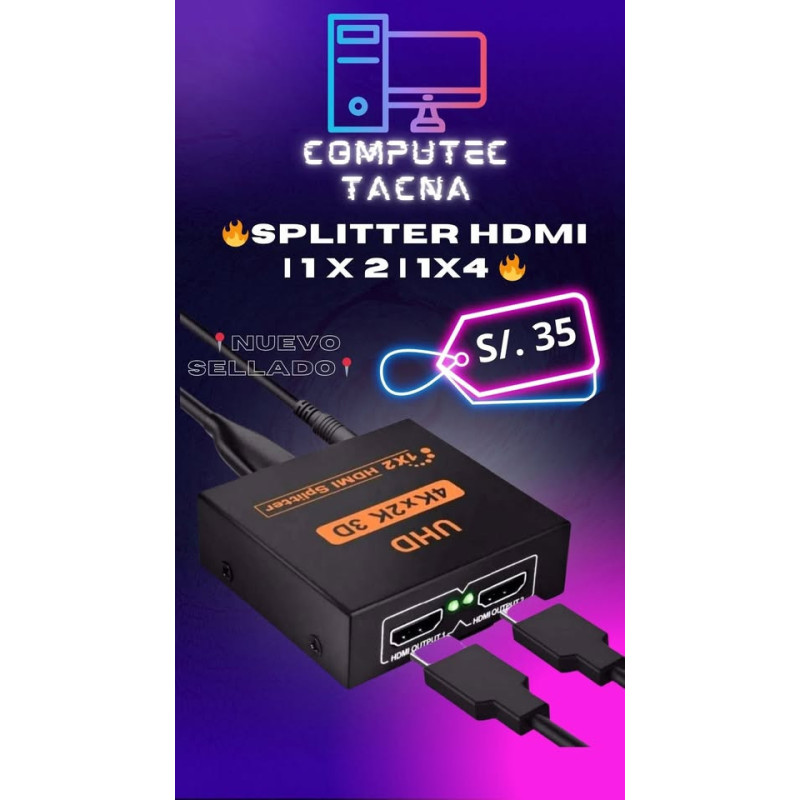 Splitter Hdmi | 1 X 2 | 1x4