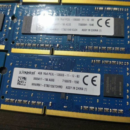 Memoria Ram DDR3 (PC3L) 4GB bus ❗1600 MHZ❗ para laptop ❗KINGSTON❗SEMINUEVO