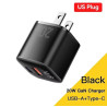 CARGADOR ESSAGER DUAL USB + USB C DE CARGA RAPIDA 🔥❗20W 5V 3A, CARGA RAPIDA