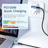 CABLE USB C a USB 90° GRADO | 2m | 7A, CARGA RAPIDA