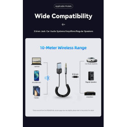 RECEPTOR DE AUDIO BLUETOOTH 5.0 PARA AUTO