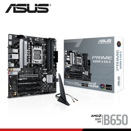 PLACA ASUS PRIME B650M-A AX6 II | WIFI6 | DDR5 | PCI 5.0 | AMD