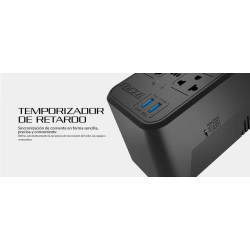 ESTABILIZADOR DE VOLTAJE FORZA 1200VA FVR-1222USB  | 600 WATTS - 8 TOMAS